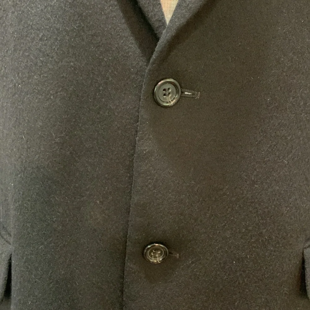 Pavone sz 44R  pure cashmere black sport coat/blazer/jacket